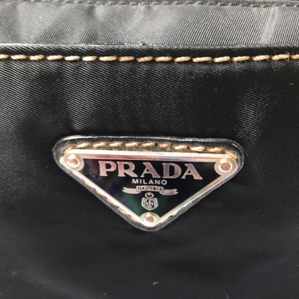Prada Authentic Rectangular Black Nylon Leather - image 3